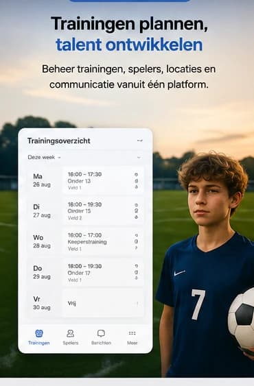 Voorbeeld van planning voor een voetbalacademy en coachingorganisatie